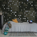 Big City, Graphite Mural Wallpaper - room preview 02