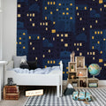 Big City, Midnight Mural Wallpaper - room preview 02