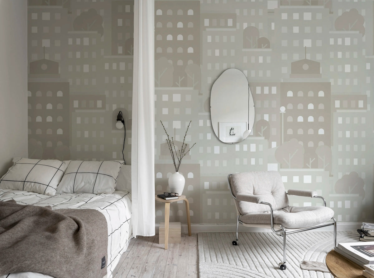 Big City, Day Mural Wallpaper - room preview 02