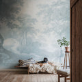 The Vintage Grove, Blue Mural Wallpaper - room preview 02