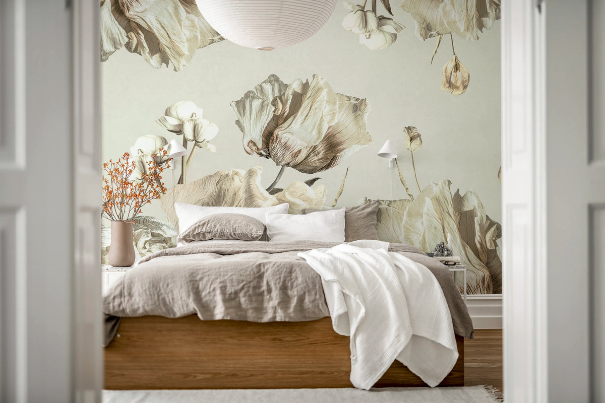 Dried Bouquet, Light Mural Wallpaper - room preview 02