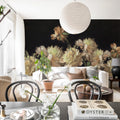 Vintage Peony, Yellow Mural Wallpaper - room preview 02