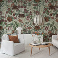 Wintergarden, White Mural Wallpaper - room preview 02