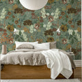 Wintergarden, Green Mural Wallpaper - room preview 02