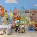London Houses, Day Mural Wallpaper - room preview 02