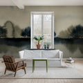 Stormy Forest, Blue Mural Wallpaper - room preview 02