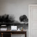 Stormy Forest, Black & White Mural Wallpaper - room preview 02