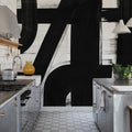 Bold Lines, Black & White Mural Wallpaper - room preview 02
