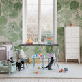 Mystic Water Lilies, Light Green Mural Wallpaper - room preview 02