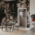 Blurry Honeysuckle, Dark Mural Wallpaper - room preview 02