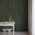 Abstract Wood, Green Mural Wallpaper - room preview 02
