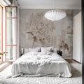 Rose Garden, Gray Mural Wallpaper - room preview 02
