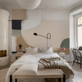 Abstract Shapes, Pastel Mural Wallpaper - room preview 02