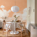 Cuddle Clouds, Peach Fuzz Mural Wallpaper - room preview 02