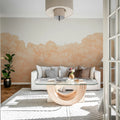 Belle Buisson, Peach Fuzz Mural Wallpaper - room preview 02
