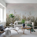 Dreamy Reed, Beige Mural Wallpaper - room preview 02