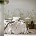 Reed Meadow, Beige Mural Wallpaper - room preview 02