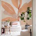 Ruby, Peach Fuzz Mural Wallpaper - room preview 02