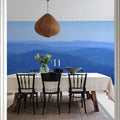 Hills, Blue Mural Wallpaper - room preview 02