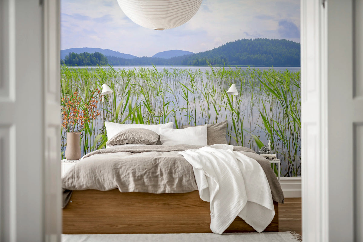 Paddy Field, Green Mural Wallpaper - room preview 02