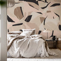 Artsy Forms, Pink Mural Wallpaper - room preview 02