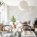 Multi Layers, White Mural Wallpaper - room preview 02