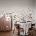 Straw Meadow, Beige Mural Wallpaper - room preview 02
