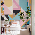 Retro Forms, Multi Mural Wallpaper - room preview 02