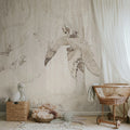 Dream Forest Boy, Off White Mural Wallpaper - room preview 02