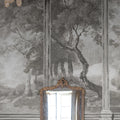 Woodland Panels, Gray Mural Wallpaper - room preview 02