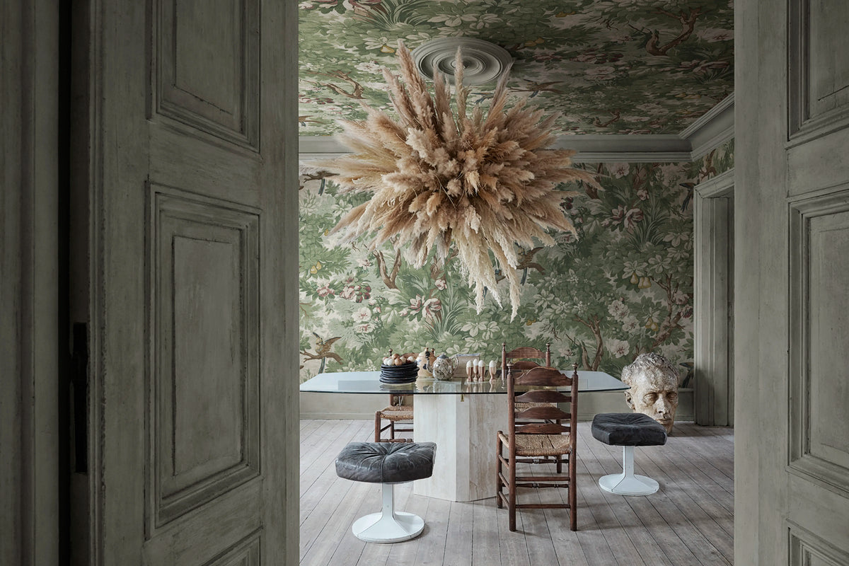 Lush Grove, Green Mural Wallpaper - room preview 02