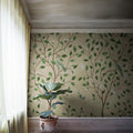 Chinoiserie Dream, Beige Mural Wallpaper - room preview 02