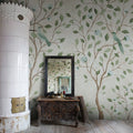 Chinoiserie Dream, Light Green Mural Wallpaper - room preview 02