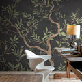 Branches of Dreams, Black Mural Wallpaper - room preview 02