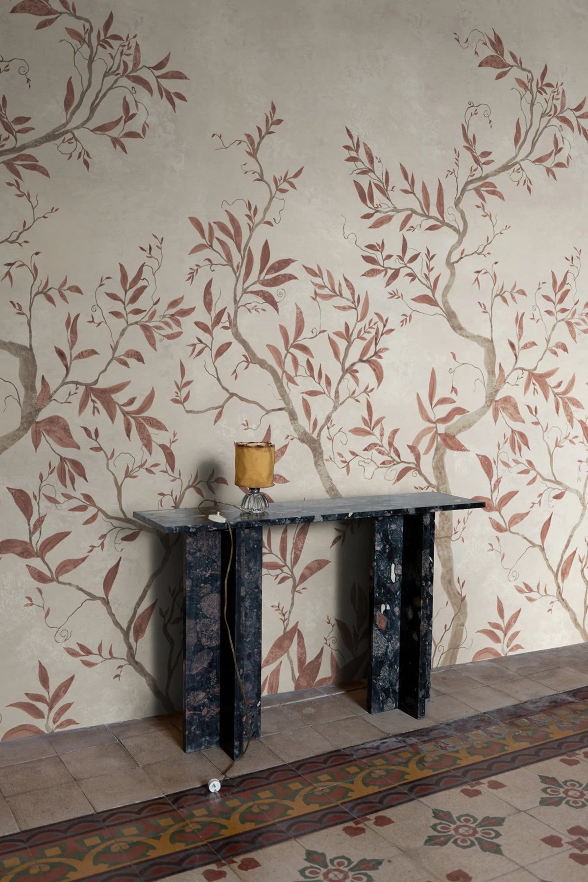 Branches of Dreams, Rust Mural Wallpaper - room preview 02