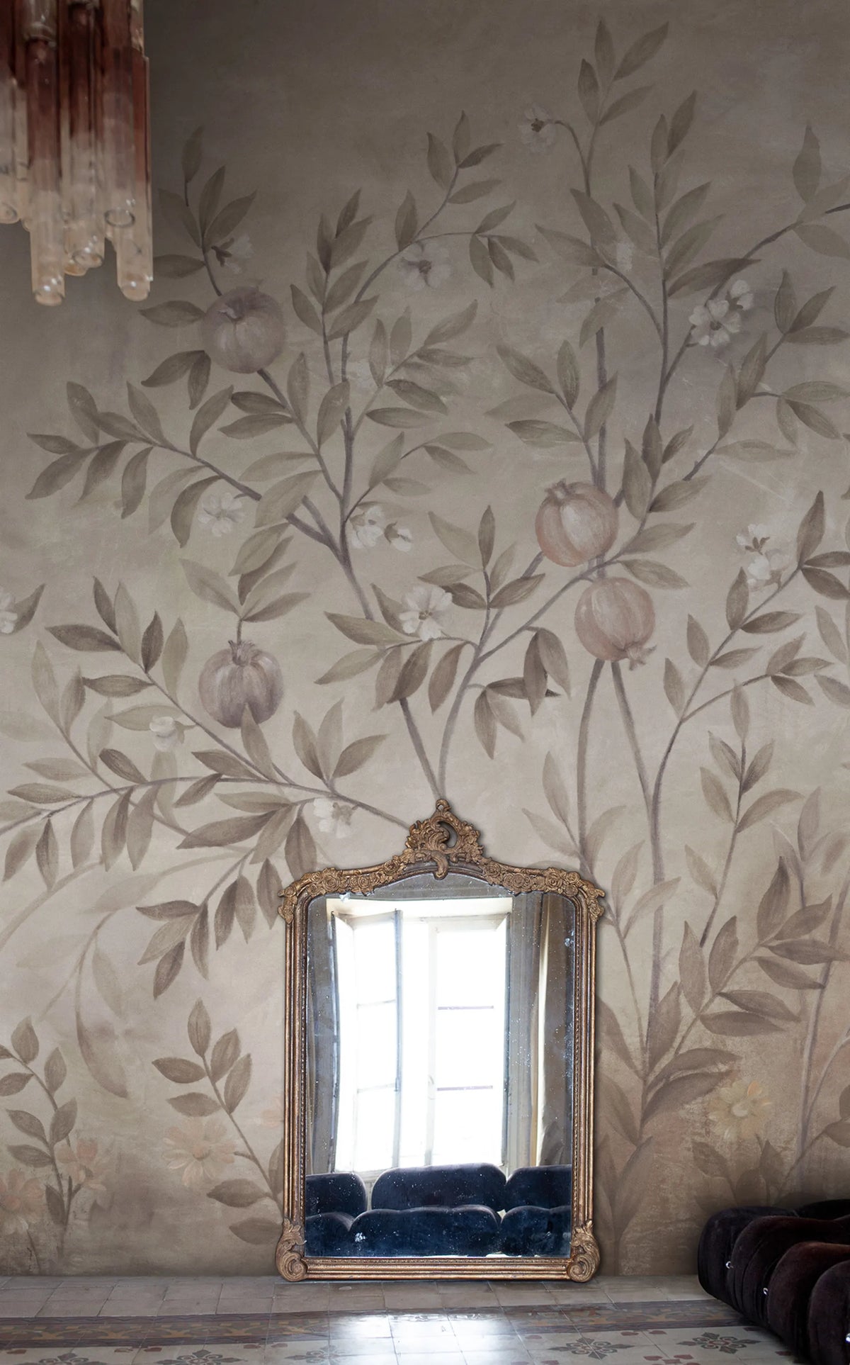 Pome Greenery, Rust Mural Wallpaper - room preview 02