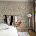 Serene Garden, Rust Mural Wallpaper - room preview 02