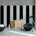 Circus Stripes, Licorice Mural Wallpaper - room preview 02