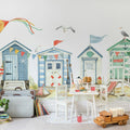 Tiny Beach Houses, Multi Mural Wallpaper - room preview 02