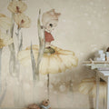Bloomy Fields of Marion, Warm Yellow Mural Wallpaper - room preview 02