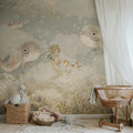 Water Song, Ocean Blue Mural Wallpaper - room preview 02