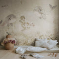 Water Song, Off White Mural Wallpaper - room preview 02