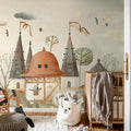 Rabbit Town, Autumn Mural Wallpaper - room preview 02