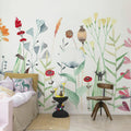 Watercolor Meadow, Pastel Mural Wallpaper - room preview 02