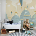Mountain Village, Pastel Mural Wallpaper - room preview 02