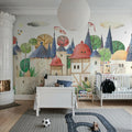 Old Town, Colorful Mural Wallpaper - room preview 02