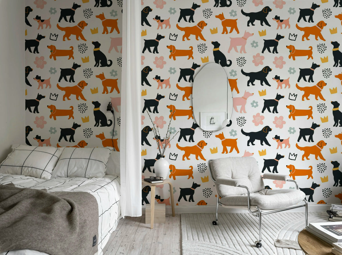 Dog Walk, Multi Mural Wallpaper - room preview 02