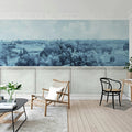 Panorama Views, Vintage Blue Mural Wallpaper - room preview 02