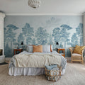 Scandinavian Bellewood, Vintage Blue Mural Wallpaper - room preview 02