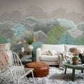 Leafy Forest, Dawn Mural Wallpaper - room preview 02